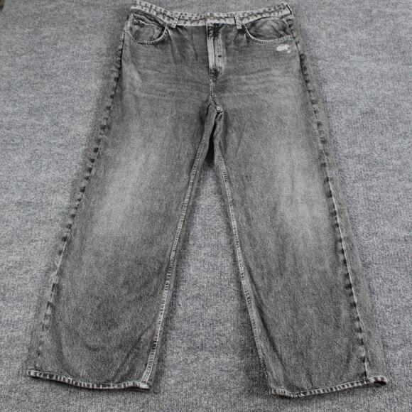 Rag Bone Pants Women 32 Miramar Shea Relaxed Straight Terry Sweatpant Jeans Gray - Picture 5 of 16